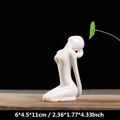 VILEAD Abstract Art Ceramic Yoga Figurines